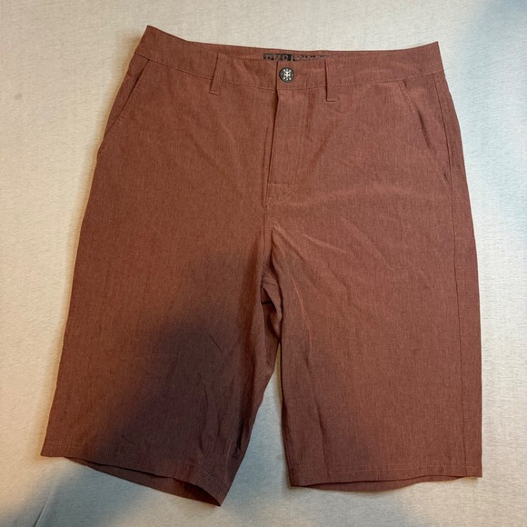 BKE Other - BKE Hybrid Standard Fit Shorts Mens 38 Rust Brown Heathered Quick Dry stretch